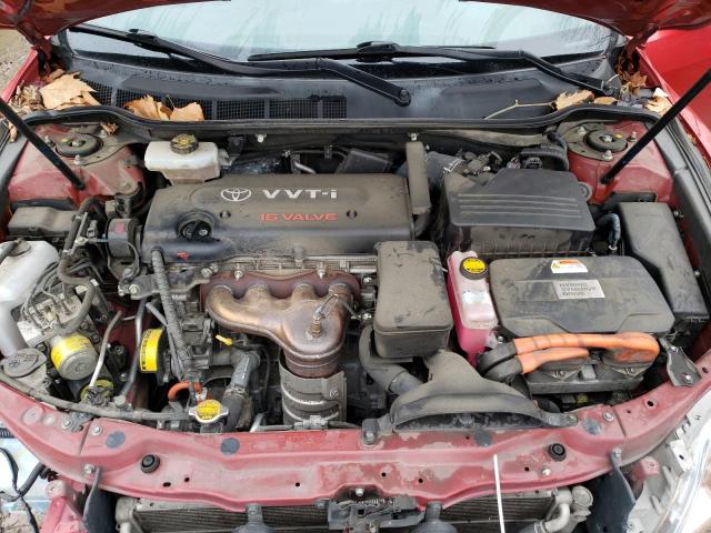 JTNBB46K793050470 - 2009 TOYOTA CAMRY HYBRID RED photo 11