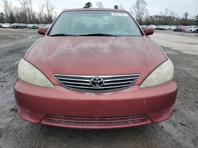 4T1BE32KX5U073284 - 2005 TOYOTA CAMRY LE BURGUNDY photo 5