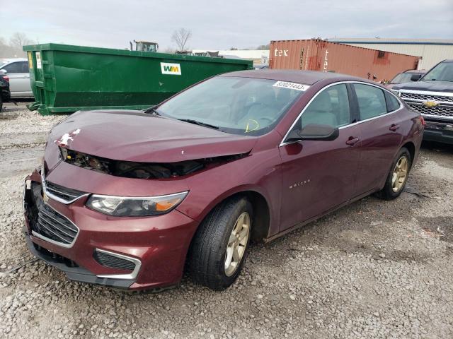 1G1ZB5STXGF190296 - 2016 CHEVROLET MALIBU LS BURGUNDY photo 1