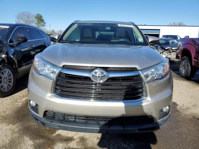 5TDKKRFH8GS126652 - 2016 TOYOTA HIGHLANDER XLE SILVER photo 5