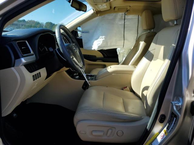 5TDKKRFH8GS126652 - 2016 TOYOTA HIGHLANDER XLE SILVER photo 7