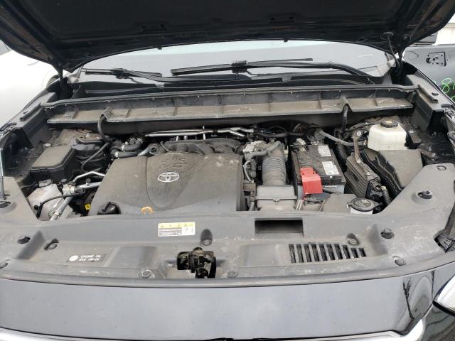5TDHZRBH5MS083816 - 2021 TOYOTA HIGHLANDER XLE BLACK photo 12