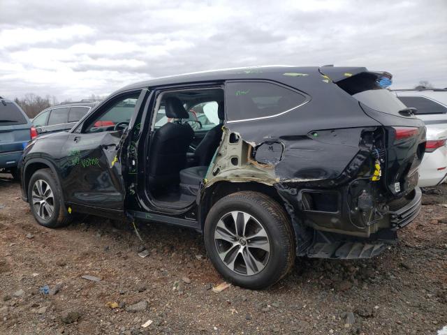 5TDHZRBH5MS083816 - 2021 TOYOTA HIGHLANDER XLE BLACK photo 2
