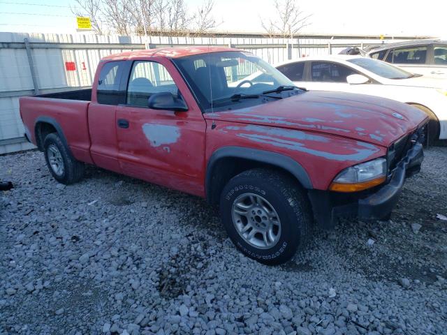 1B7GL12X62S642705 - 2002 DODGE DAKOTA BASE RED photo 4