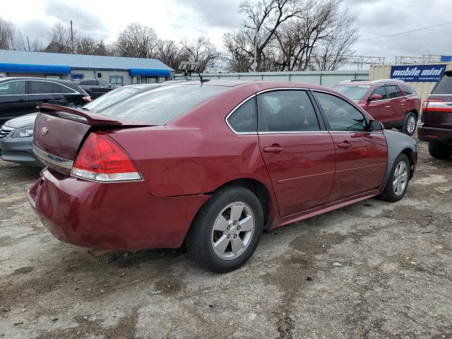 2G1WB5EK9A1192674 - 2010 CHEVROLET IMPALA LT RED photo 3