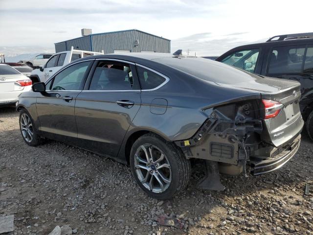 3FA6P0CD6KR141992 - 2019 FORD FUSION SEL GRAY photo 2