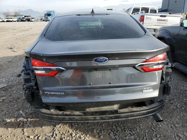 3FA6P0CD6KR141992 - 2019 FORD FUSION SEL GRAY photo 6