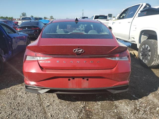 KMHLS4AG1NU367463 - 2022 HYUNDAI ELANTRA SEL RED photo 6