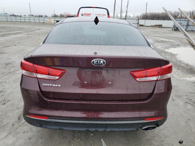 5XXGT4L31JG271927 - 2018 KIA OPTIMA LX MAROON photo 6