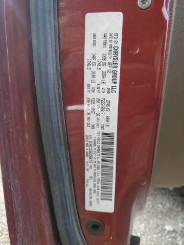 2C4RC1CG6DR558315 - 2013 CHRYSLER TOWN & COU TOURING L BURGUNDY photo 13