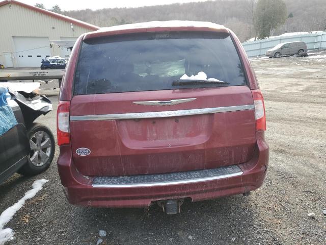 2C4RC1CG6DR558315 - 2013 CHRYSLER TOWN & COU TOURING L BURGUNDY photo 6