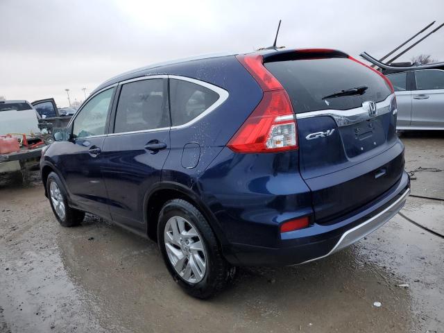 5J6RM4H79FL076631 - 2015 HONDA CR-V EXL BLUE photo 2