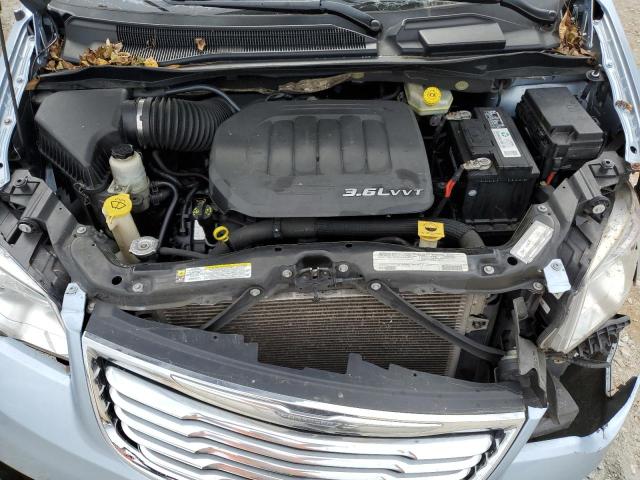 2C4RC1CG4CR297703 - 2012 CHRYSLER TOWN & COU TOURING L BLUE photo 11