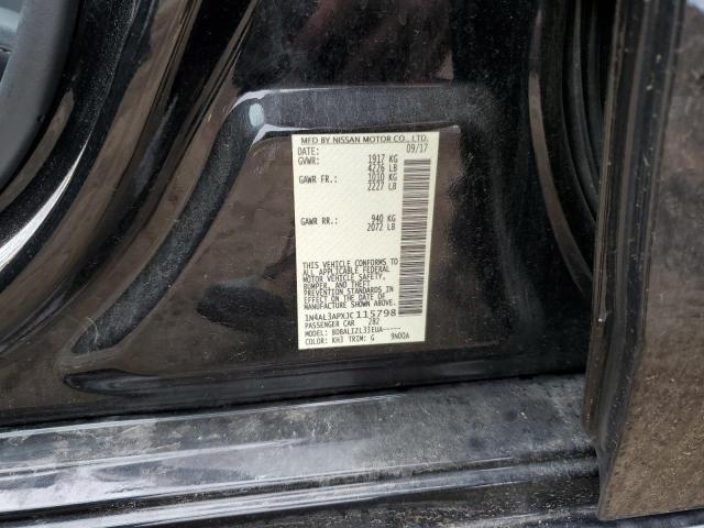 1N4AL3APXJC115798 - 2018 NISSAN ALTIMA 2.5 Черный фото 12