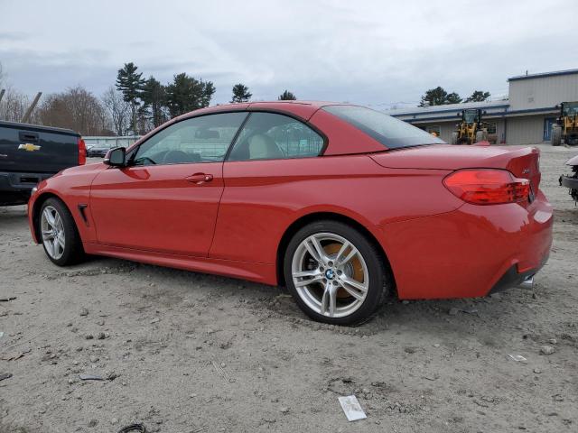 WBA3T7C54G5A38025 - 2016 BMW 435 XI RED photo 2