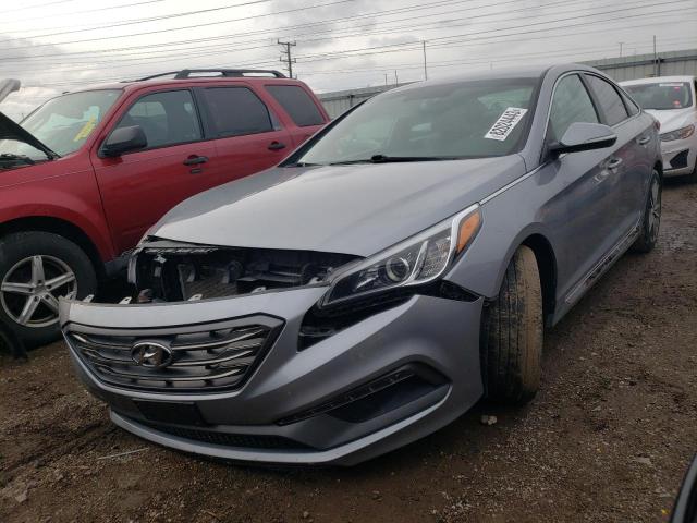 5NPE34AB5HH553701 - 2017 HYUNDAI SONATA SPORT SILVER photo 1