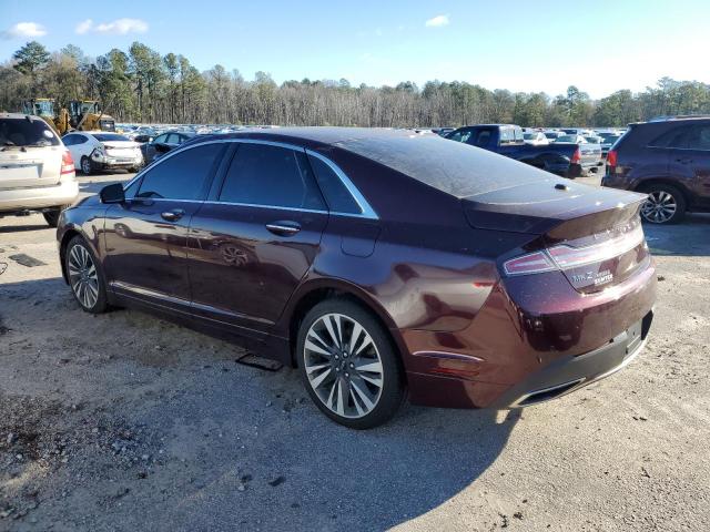 3LN6L5F94JR619430 - 2018 LINCOLN MKZ RESERVE BURGUNDY photo 2