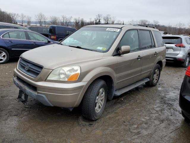 2HKYF18584H589878 - 2004 HONDA PILOT EXL GOLD photo 1