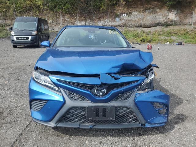 4T1B11HK9KU296502 - 2019 TOYOTA CAMRY L BLUE photo 5
