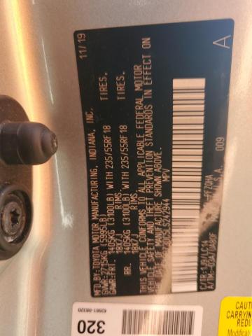 5TDDZ3DC5LS242944 - 2020 TOYOTA SIENNA XLE 银色 照片 13