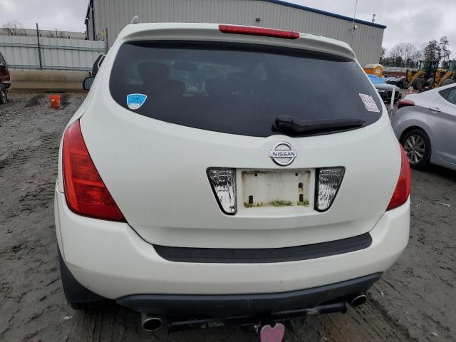 JN8AZ08T84W201001 - 2004 NISSAN MURANO SL WHITE photo 6