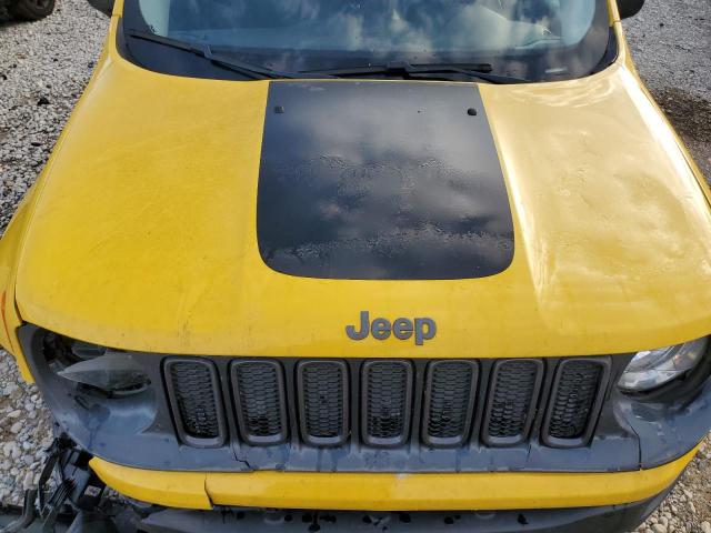 ZACCJBCB6HPE46775 - 2017 JEEP RENEGADE TRAILHAWK YELLOW photo 12