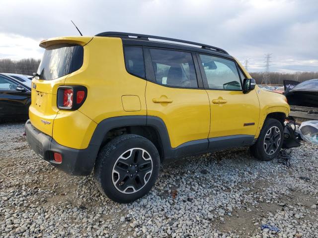 ZACCJBCB6HPE46775 - 2017 JEEP RENEGADE TRAILHAWK YELLOW photo 3