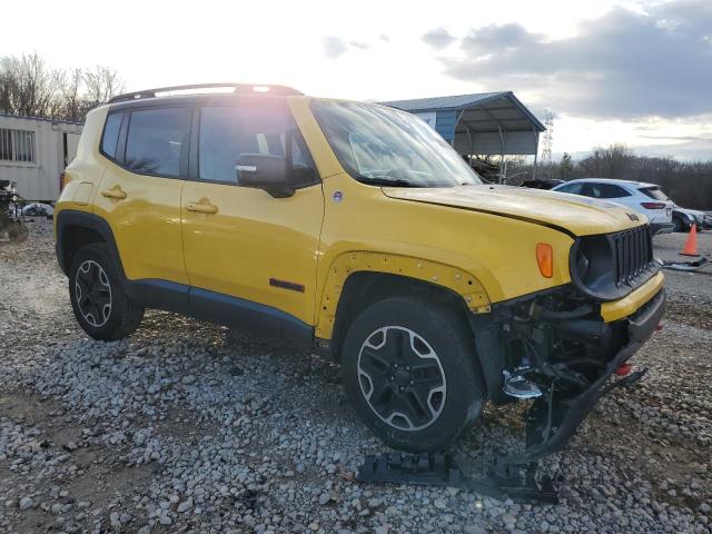 ZACCJBCB6HPE46775 - 2017 JEEP RENEGADE TRAILHAWK YELLOW photo 4