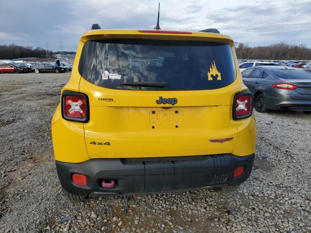 ZACCJBCB6HPE46775 - 2017 JEEP RENEGADE TRAILHAWK YELLOW photo 6