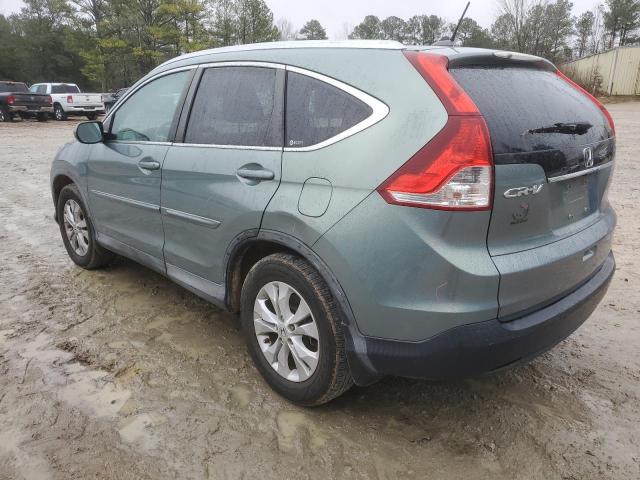 2HKRM3H70CH512928 - 2012 HONDA CR-V EXL TEAL photo 2