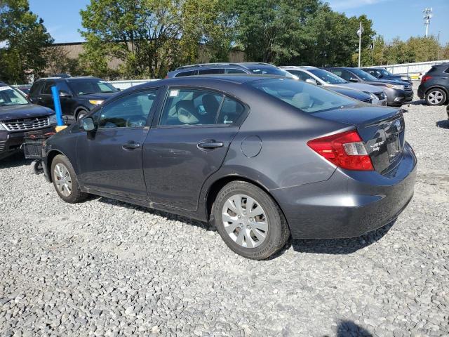 2HGFB2F57CH583090 - 2012 HONDA CIVIC LX GRAY photo 2