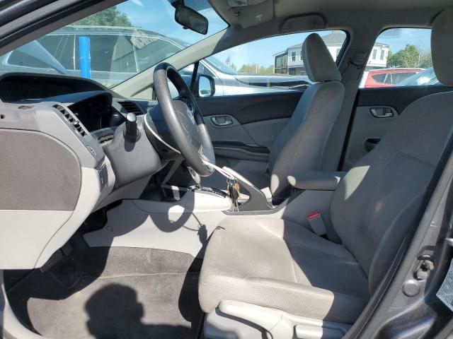 2HGFB2F57CH583090 - 2012 HONDA CIVIC LX GRAY photo 7
