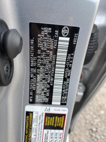 4T1BF1FK8GU156405 - 2016 TOYOTA CAMRY LE SILVER photo 12