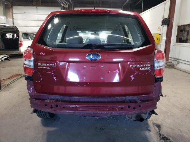 JF2SJAAC4EH429835 - 2014 SUBARU FORESTER 2.5I RED photo 6