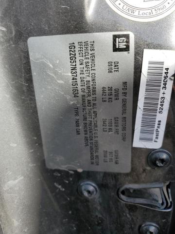 1G2ZG57N374151634 - 2007 PONTIAC G6 BASE GRAY photo 12