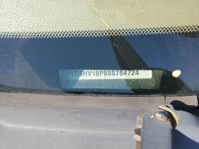 1D3HV18P89S784724 - 2009 DODGE RAM 1500 BLACK photo 12