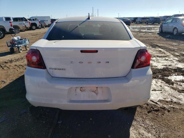 1C3CDZAB2DN529713 - 2013 DODGE AVENGER SE WHITE photo 6