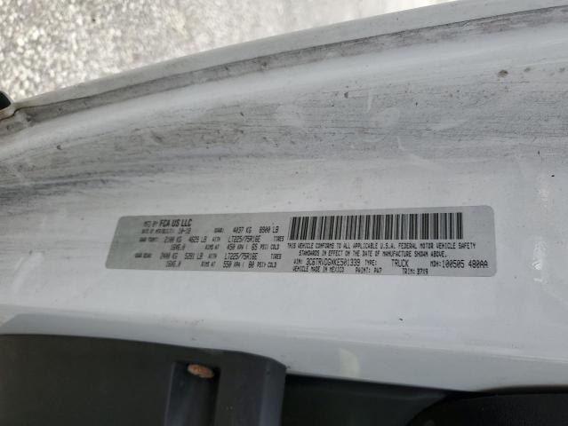 3C6TRVDGXKE501339 - 2019 RAM PROMASTER 2500 HIGH თეთრი ფოტო 12