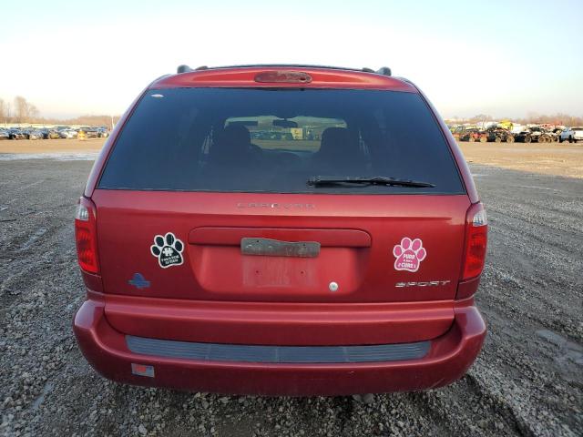 1B4GP45341B231541 - 2001 DODGE CARAVAN SPORT RED photo 6