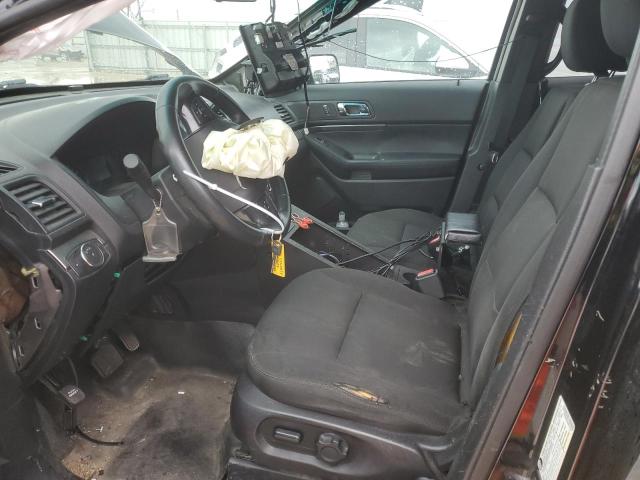 1FM5K8AR3GGC14635 - 2016 FORD EXPLORER POLICE INTERCEPTOR Սև լուսանկար 7