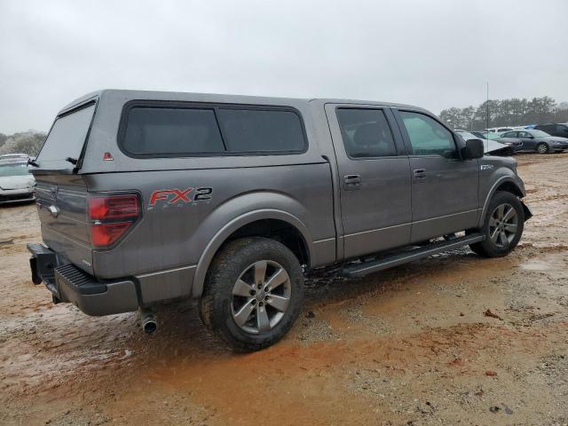 1FTFW1CF2EKF39519 - 2014 FORD F150 SUPERCREW GRAY photo 3