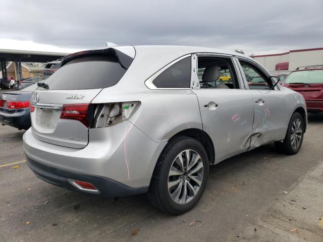 5FRYD4H41EB043467 - 2014 ACURA MDX TECHNOLOGY SILVER photo 3