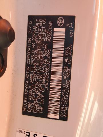 JTKJF5C73GJ014996 - 2016 TOYOTA SCION TC თეთრი ფოტო 13