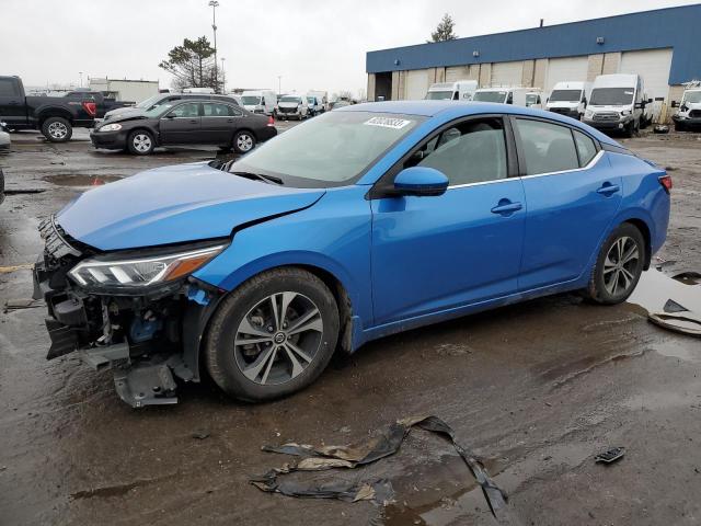 3N1AB8CV9LY224269 - 2020 NISSAN SENTRA SV BLUE photo 1