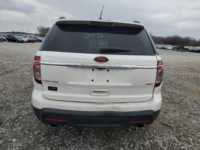 1FM5K8D87EGB39471 - 2014 FORD EXPLORER XLT WHITE photo 6