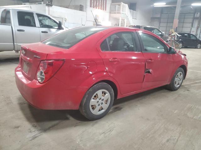 1G1JB5SHXD4177600 - 2013 CHEVROLET SONIC LS RED photo 3