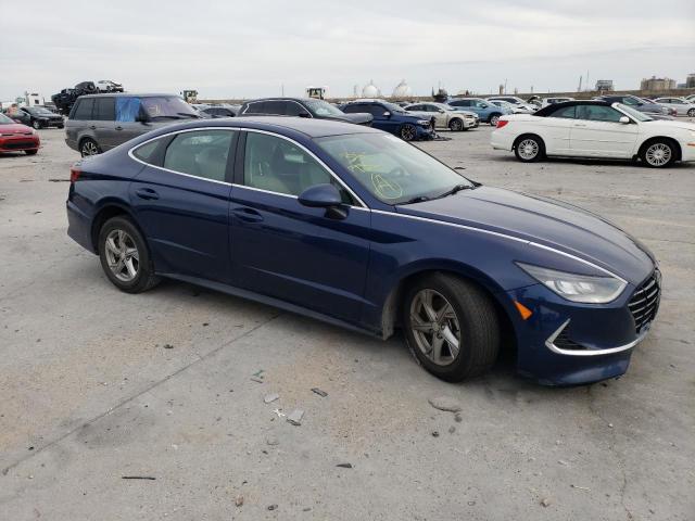 5NPEG4JA7MH111198 - 2021 HYUNDAI SONATA SE BLUE photo 4