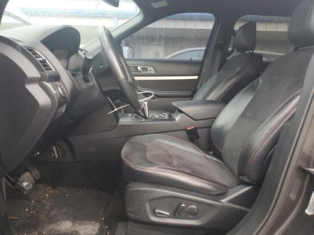 1FM5K8D89JGA53542 - 2018 FORD EXPLORER XLT Gris photo 7