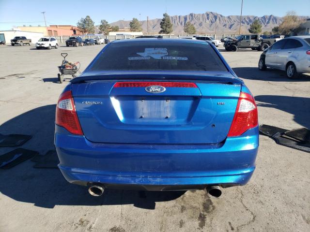 3FAHP0HA0BR126217 - 2011 FORD FUSION SE BLUE photo 6