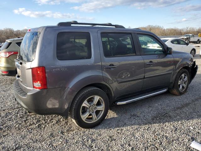 5FNYF4H54EB006174 - 2014 HONDA PILOT EXL GRAY photo 3